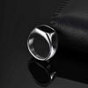 Квадратное кольцо из нержавеющей стали с тигровым глазом и металлическим блеском - Модный аксессуар для указательного пальца RC-620