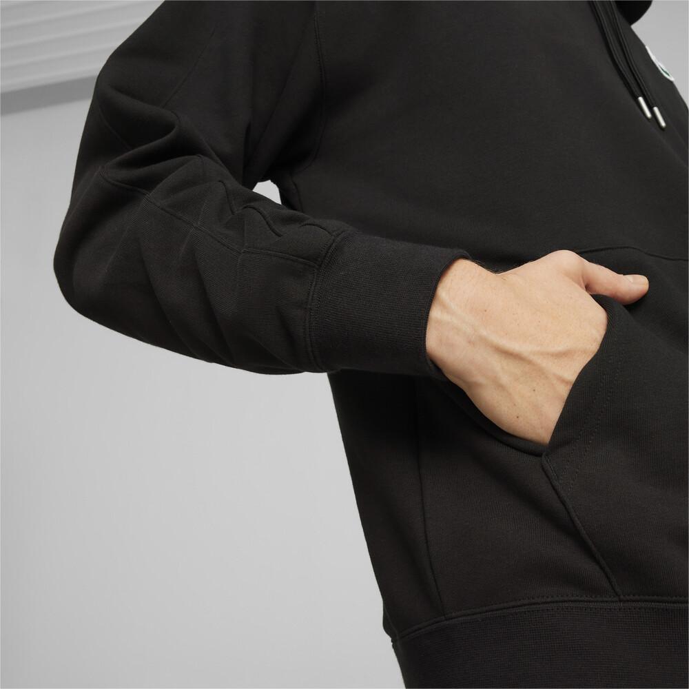 Puma Однотонное повседневное худи-пуловер свободного кроя для мужчин, черное 625036-01