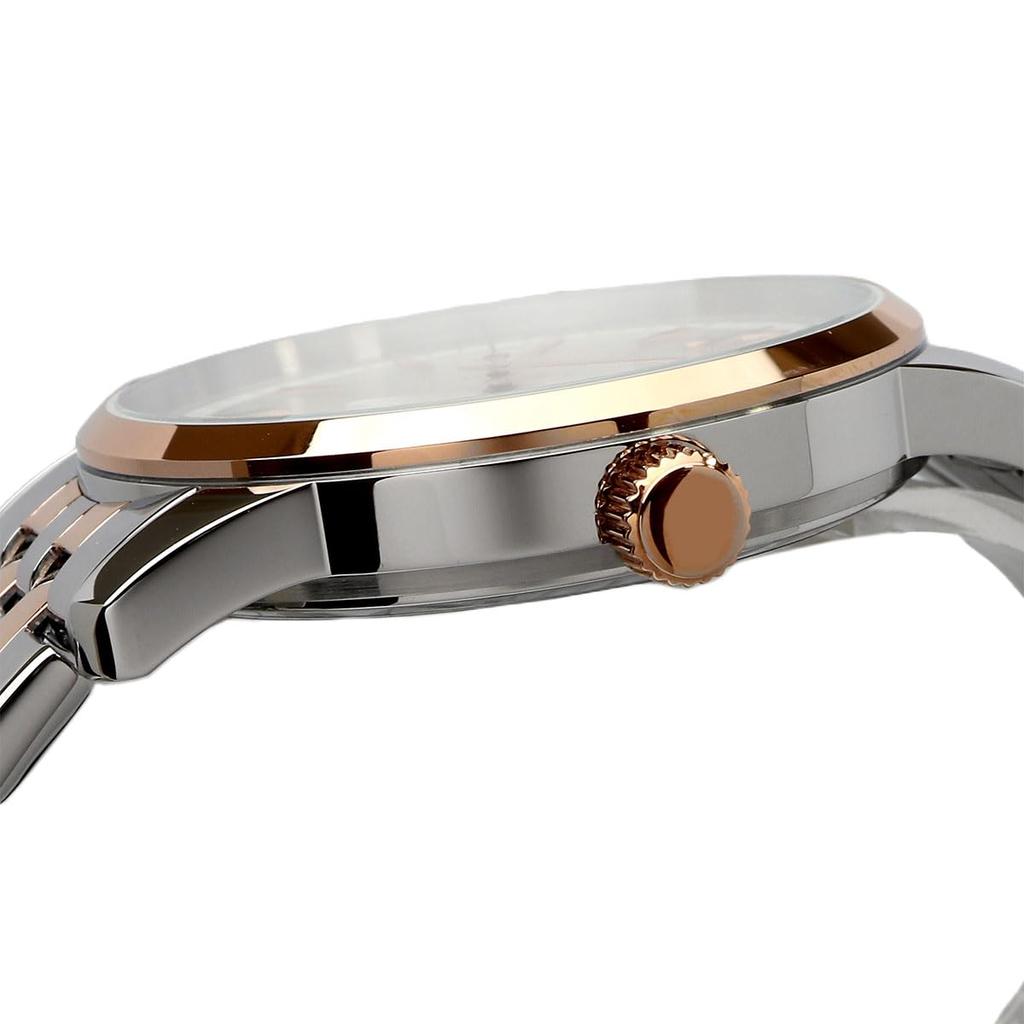 Citizen Аналоговые кварцевые часы с фазами Луны, серебро x розовое золото, модель Overseas [Citizen], мужские AK5006-58A [Товар]