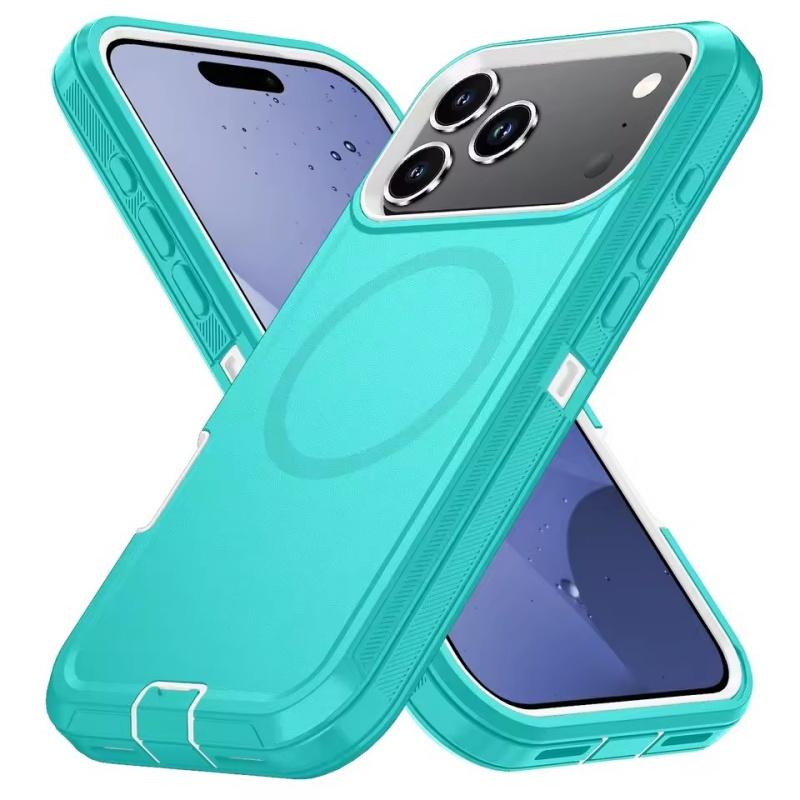 Броня Ударопрочный Чехол Defender Для iPhone 11 12 13 14 15 16 17 Air Plus Pro Max Для Magesafe Магнитный Чехол для Беспроводной Зарядки