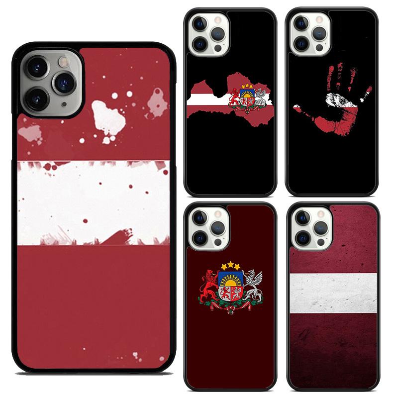 Чехол для телефона с гербом и флагом Латвии для iPhone 17 Air 13 12 14 15 16 Чехол для Apple Pro Max 6S Plus Coque