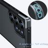 For Samsung Galaxy S25 Ultra Case Skin-Touch TPU + PC Matte Phone Back Cover, Transparent Black