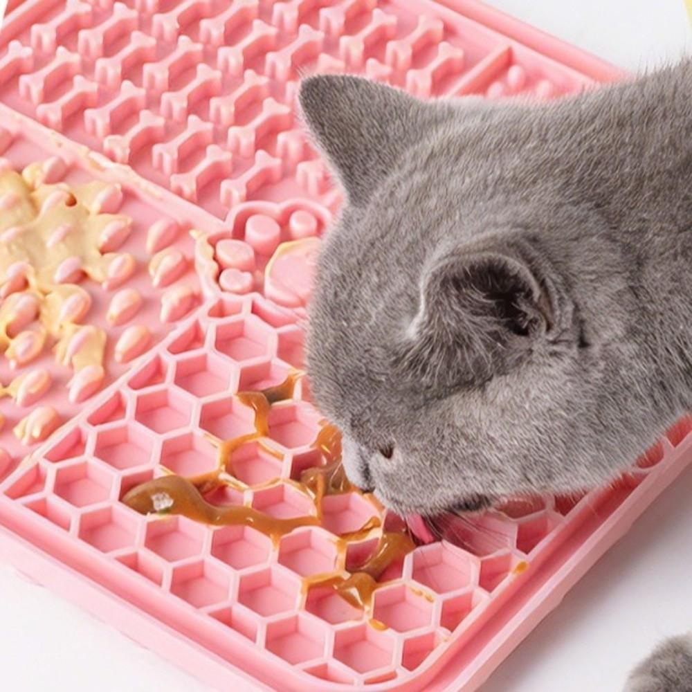 Silicone Material Silicone Mat Suction Cup Dog Food Plate New Licking Mat Food Training
