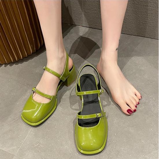 Нескользящие сандалии с круглым носком, женская повседневная пляжная элегантная обувь с открытым носком, корейская модная обувь для вечеринок, женский дизайн