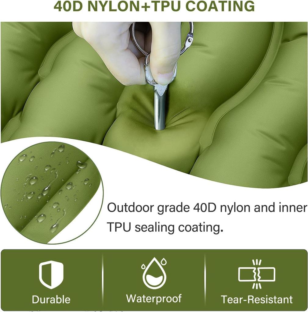 Надувной коврик для кемпинга, сверхлегкий коврик для кемпинга, подушка с ножным насосом, надувной спальный коврик, компактный коврик для кемпинга, походная палатка,