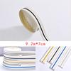 9M 3D Foam Wall Edge Strip Stickers Self-adhesive Corner Waist Line Background Wall Sticker Waterproof Decor Trim Line Skirting
