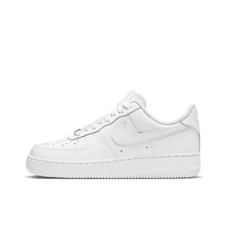 Nike Air Force 1 Лисенок Бель Нескользящие Износостойкие Низкие Скейтбордические Кроссовки Женские Белый Розовый DD8959-100(Команда69-)