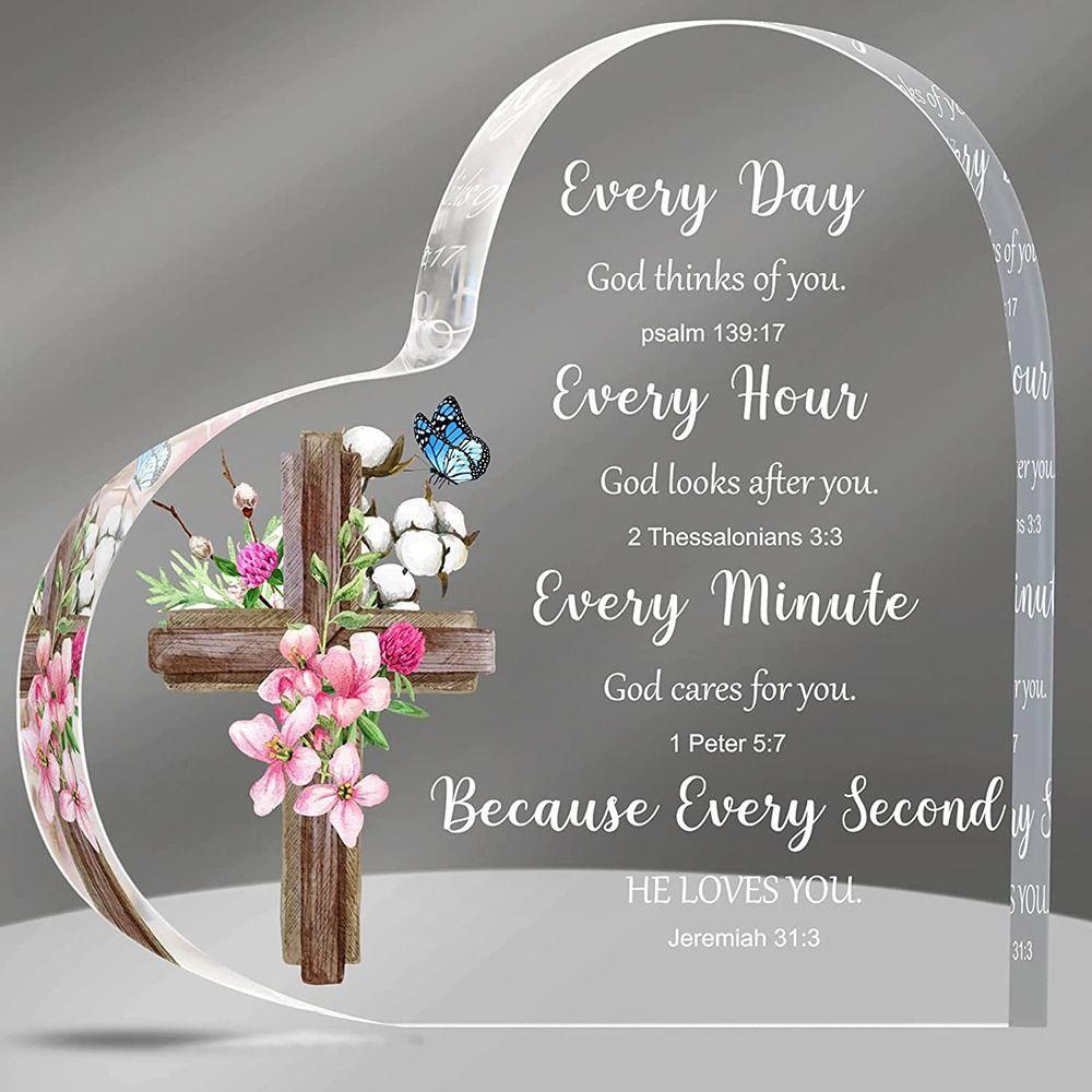 Acrylic Inspirational Gifts Transparent Religious Gifts Fashion Scripture Gifts