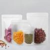 100PCS Matte Stand Up Frost Plastic Ziplock Bag Translucent Food Grade Storage Pouch Nuts Dired Flower Packing Package Show Bags