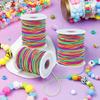 Bracelet String Cord, Sturdy Rainbow String Cord for Jewelry Making, Necklaces, Beading and Crafts