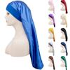 Men's And Women's Satin Elastic Hat Velvet Long Tail Pirate Hat Hip Hop Oversize Bandana Hat