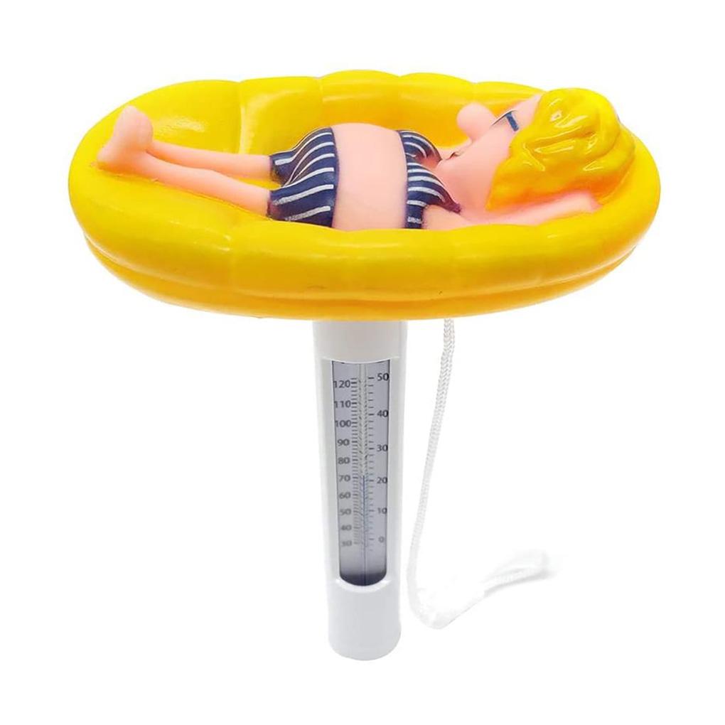 ABS бассейн вода милый мультфильм дрейфующий точный джакузи пруд для рыбы измеритель температуры измеритель