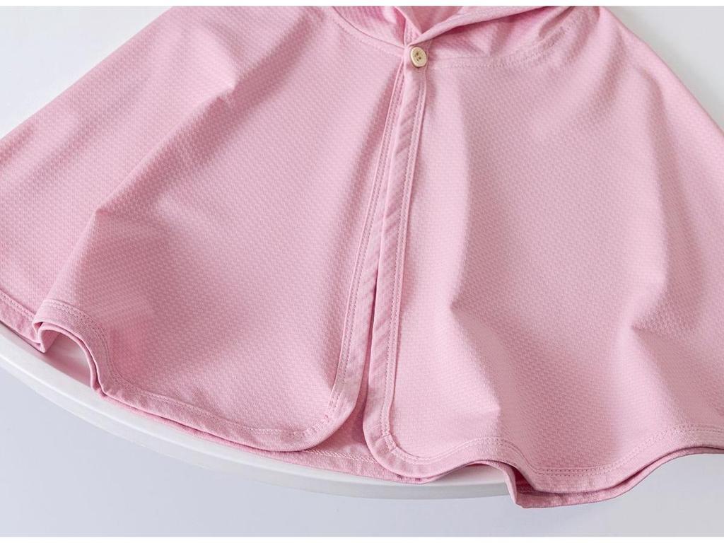 Летняя детская накидка с капюшоном и защитой от ультрафиолета - легкая рубашка с солнцезащитным кремом для детей