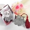 1 Pcs Cute Owl Book Markers Birds With Tassels Metal Bookmark Stationery For Kids Gift