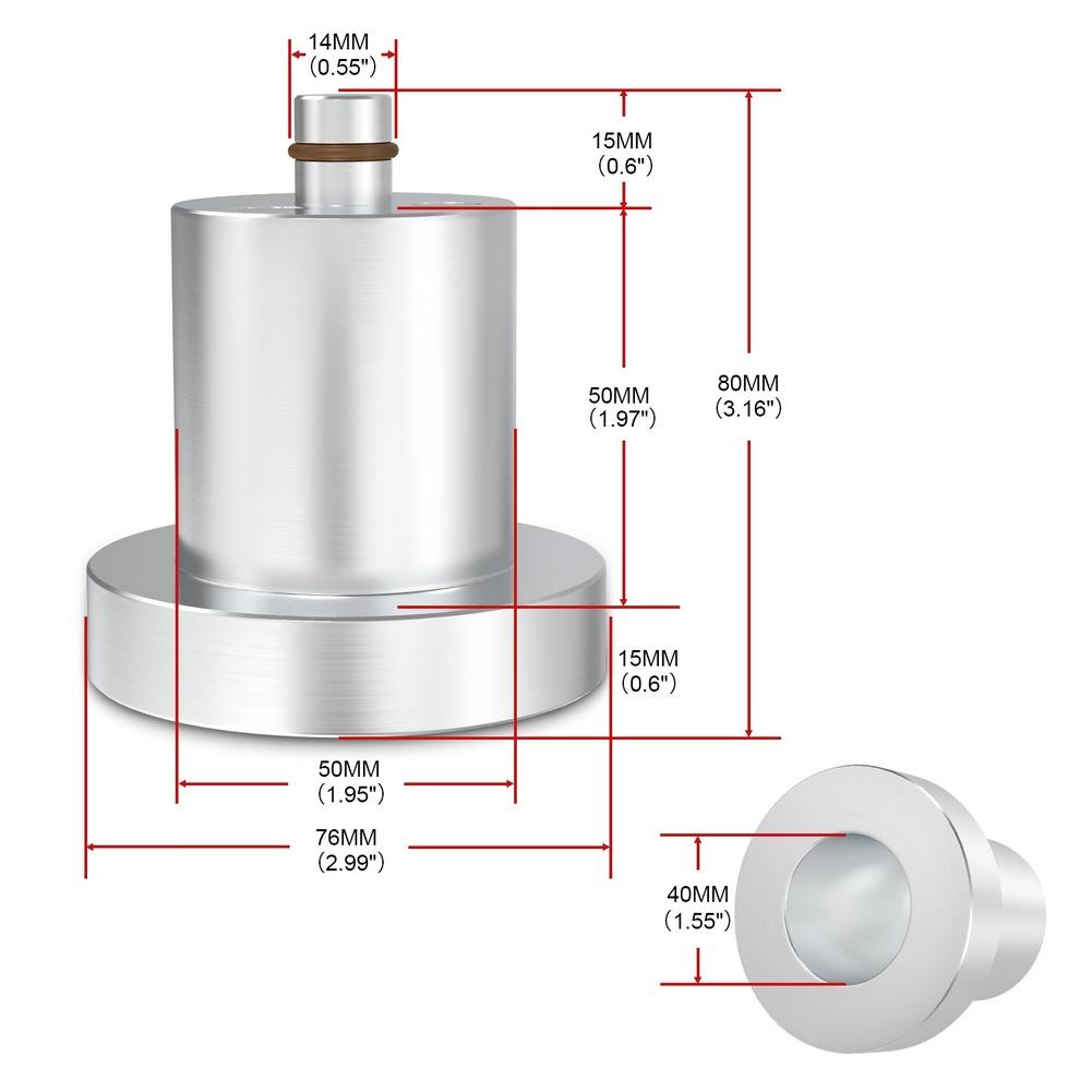 Jack Lift Shock Absorber Pad Compatible with For RIVIAN R1T and R1S Aluminum Alloy with Secure Magnet Attachment