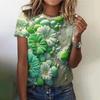 Summer Fashion Flower Rose 3D Print T-shirts Women Streetwear Casual Y2k Short Sleeve T Shirt O-neck Tees Tops Clothing