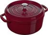 Double Handed Pot Pico Cocotte Round 24cm Oven Safe Bordeaux