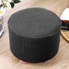 1 шт. Круглый чехол на сиденье Эластичный протектор Мягкий пуф Табурет Съемный фланелевый чехол для табурета Подставка для ног