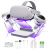 Charging Dock VR Quest Stand Set Accessories With LED Light For Oculus Quest 2