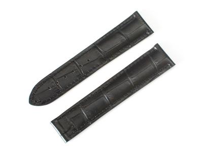 Ремешок для часов King Watch Strap, совместимый с пряжкой Omega D Buckle Belt Embossed Croco Black mm [Импортный оригинал] 18/16