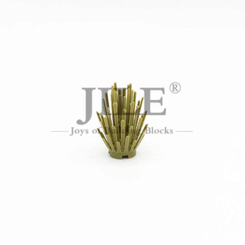 10 шт. Moc Plant Prickly Bush 2x2x4 строительные блоки 6064 Садовая трава DIY кирпичи совместимы с игрушками для просмотра улиц города