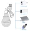 USB LED Light Bulb Portable Camping Light Mini Light Bulb 5V Power Book Light Student Study Table Lamp Outdoor Fishing Lighting