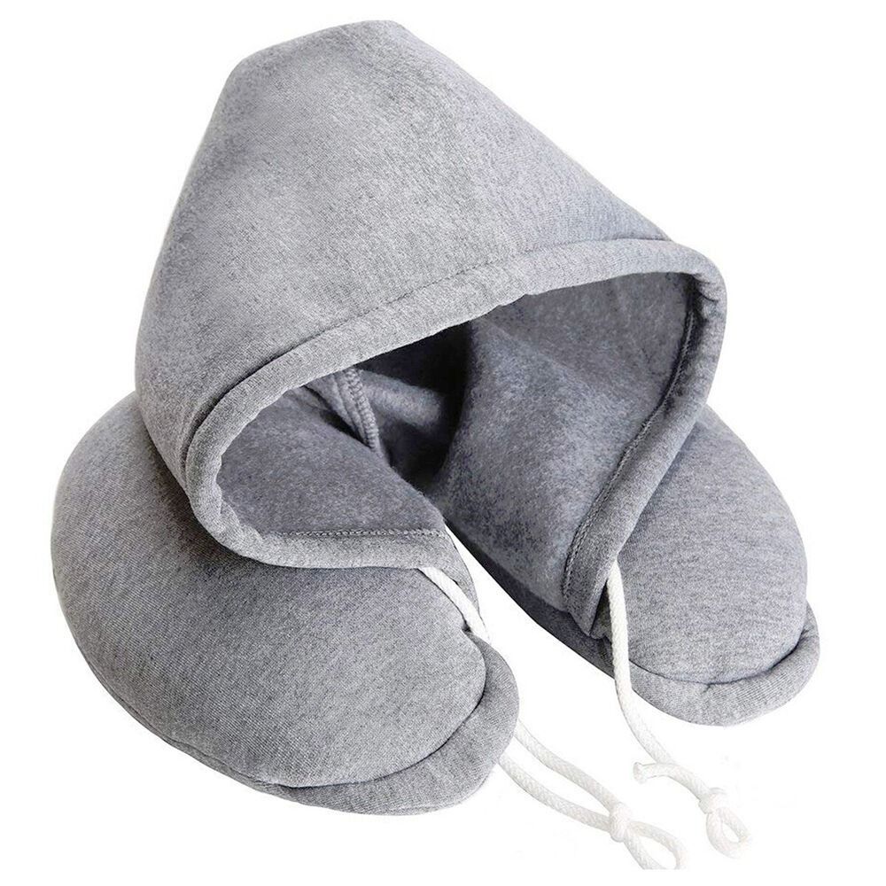 With Hoodie Neck Sleeping Cushion Head Rest Neck Pillow Hooded Travel Pillow Airplane Pillow