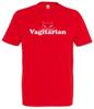 Vagitarian T-Shirt Fun Cat Cats Love Vegetarian Vegan Food Addicted Vegan Gay