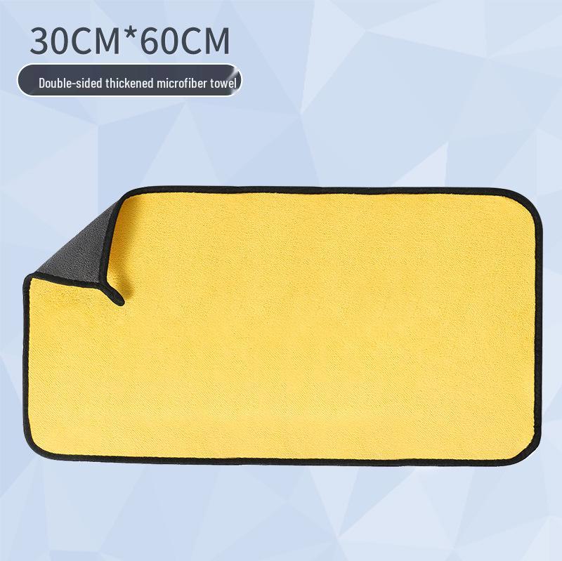 High-Density Coral Water-Absorbent Car Wash Towel – Soft, Thick, Double-Sided, Large Size.
