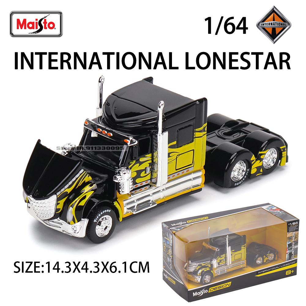 XOM4 Maisto 1:64 International Mercedes-Benz MACK Anthem Trailer model simulation car model alloy car toy male collection gift