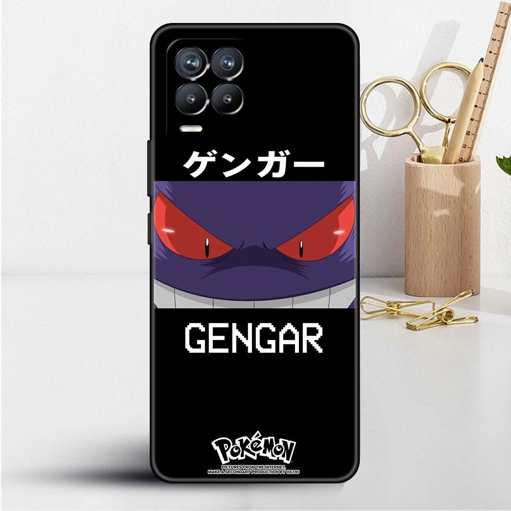 Чехол для Realme 8 C21y GT Neo 2 3 8i C21 7 C11 6 C12 C35 C3 GT 9 Pro C12, силиконовый чехол из ТПУ для телефона, японское аниме Pokemon Gengar