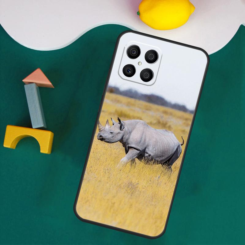 Чехол Животное Носорог Для Honor Magic 7 5 6 Lite Honor 200 Pro 50 70 90 Lite X9a X8a X8 X9 X8b X9c X9b Обложка