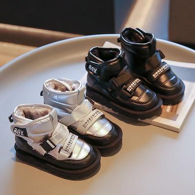 Новые зимние большие хлопковые утолщенные ботильоны для мальчиков и девочек, детские ботинки