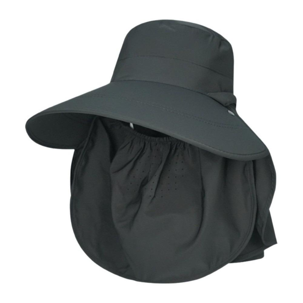 Adjustable Sunshade Shawl Cap Face Cover Neck Protection Cap Portable Picking Tea Hat  Travel