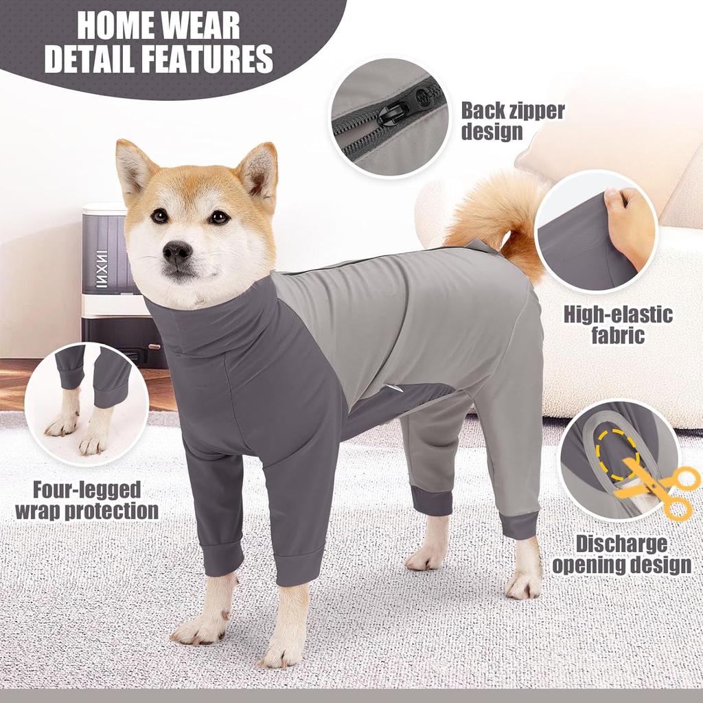 Etdane Dog Onesie Surgery Recovery Suit for Female Male Dogs After Spayed Suit Surgical Recovery Suit Anti Shedding Body Suit for Small Medium Large