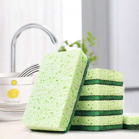 Unique Washing Sponge Dual-side Use Rich Foam Reusable Good Water Absorption Cleaner