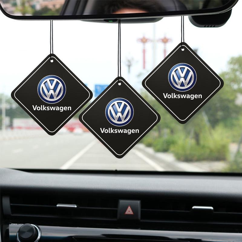 Car Fragrance Tablets Air Freshener Perfume Decoration Pendant For VW Golf Amarok T5 Phaeton GTI T-Cross Car Flavoring keychain