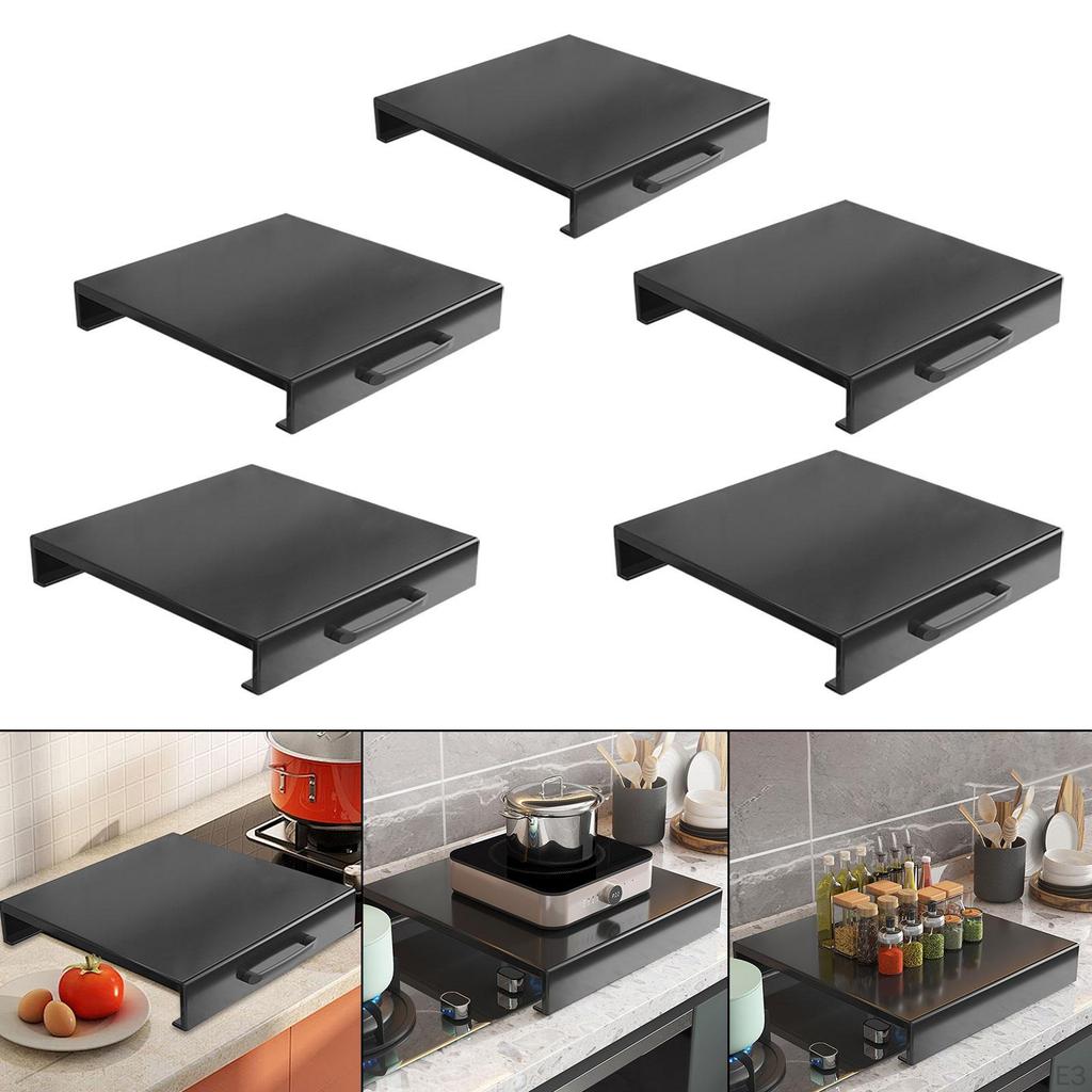 Countertop Storage Shelf Suction Base Washable Anti Slip Induction Cooker Rack Gas Burner Stand for