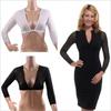 Mesh Navel Exposed Long Sleeved Acrylic Fibers Arm Wrap Portable Mesh Chest Support Top