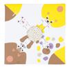Musubi Furoshiki Kochae Animal Dog Made In (wrapping Cloth), 48cm, Design, Beige/Yellow, Japan, 20473-102