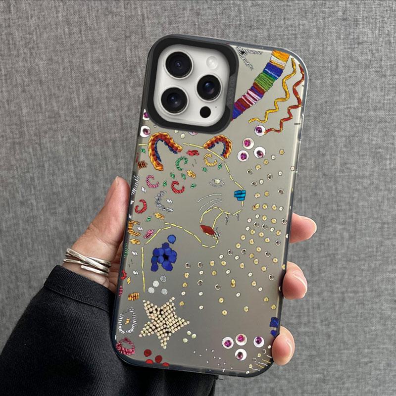 Black Spider Element Animal Print Phone Case For iPhone 16 Pro Max 15 14 13 12 11 XS X 8 7 Plus SE 2022 Shockproof Back Cover
