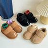 Baby Snow Boots 2025 Winter New Boys and Girls Fake Split-toed Bread Shoes Velcro Thickened Velvet Children's Cotton Shoes