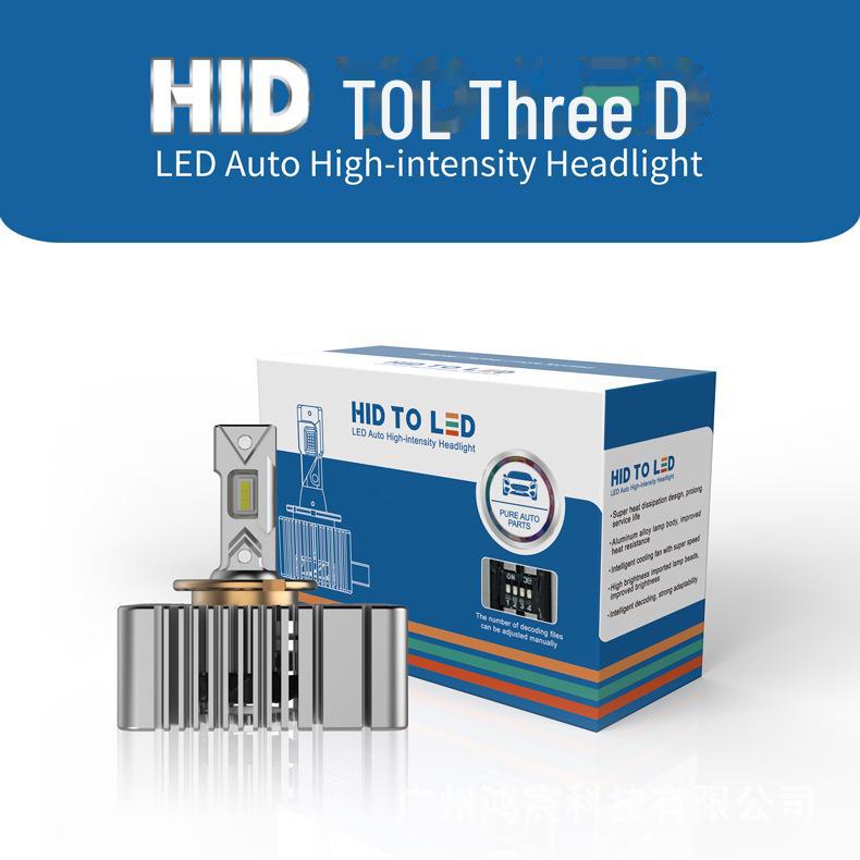 High Brightness Xenon LED Car Headlight: Direct Plug-in, Integrated Design for D-Series D1S-D8S