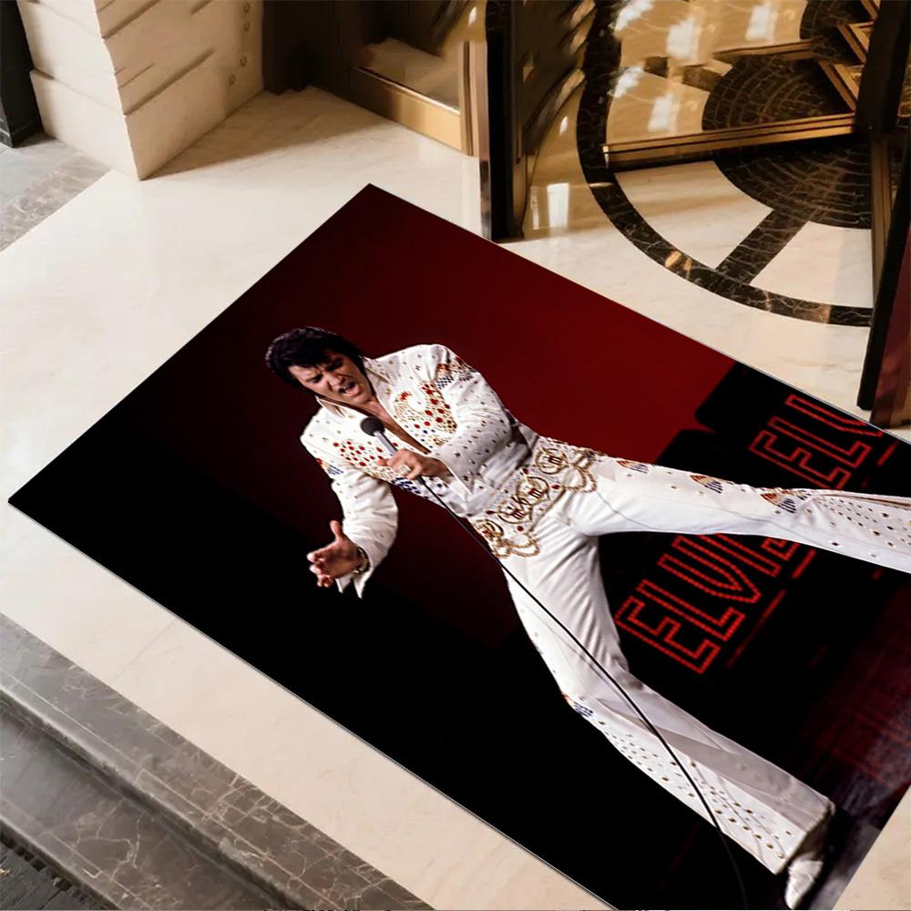 Elvis Presley Performance Floor Rug Office Rug Perfect for Study room Game Room Decorate room Foyer Anti-slip Rug Decorate Offices