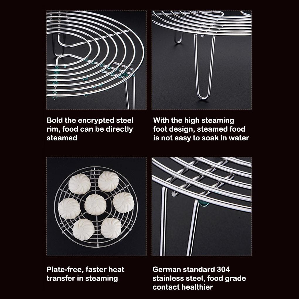 Паровая решетка из нержавеющей стали, нержавеющая сталь, решетка для пароварки для яиц, аксессуары для посуды, кухонная утварь, держатель для фритюрницы для жарки