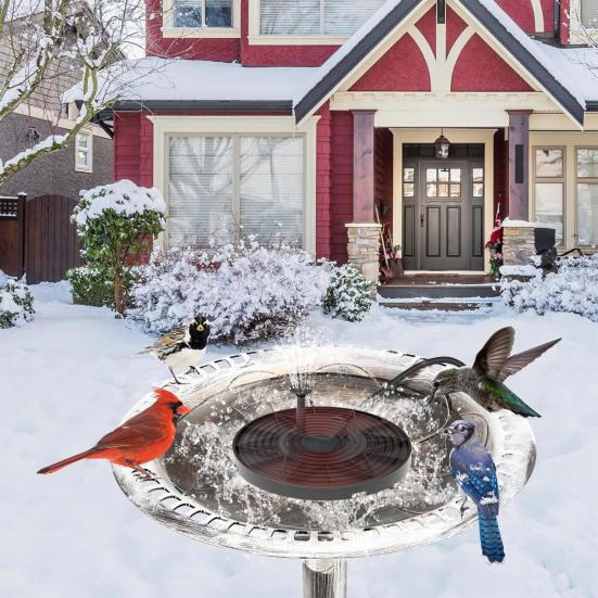 70 Вт Нагреватель для ванн для птиц, размораживатель для мелководных прудов, термостатически управляемый зимний уличный водонагреватель для перил балконов, ванн для птиц