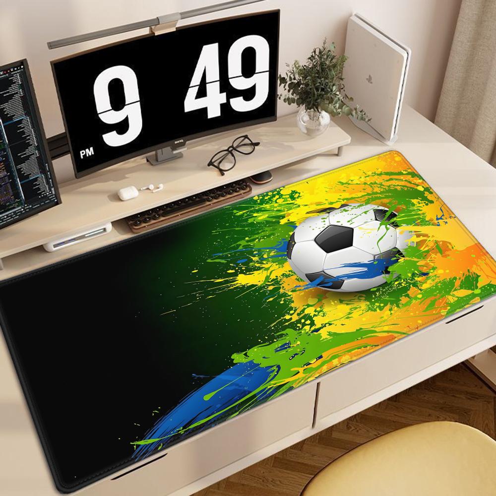 Large Mouse Pad Anime Football Cartoon Desk Pad Pc Gaming Accessories Mausepad Custom Table Mats NonSlip Keyboard Rubber Carpet
