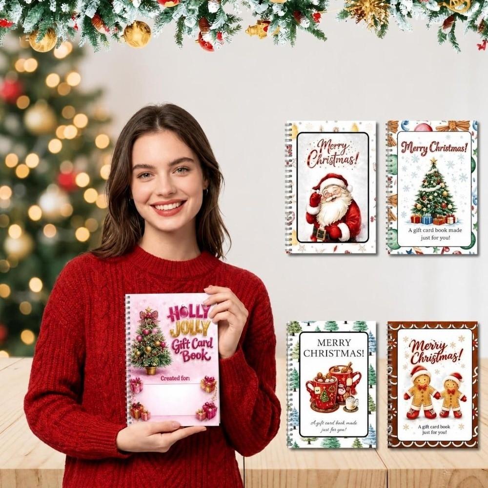 Holographic Christmas Gift Card Booklet Christmas Theme Christmas Gift Card Holder Family Friends