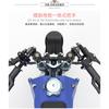 Universal 22mm Low-Profile Motorcycle Separated Handlebar With Adjustable 28mm Risers Aluminum Alloy Cafe Racer Bobber Custom