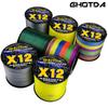 GHOTDA NEW X12 300M Strong Braided Fishing Line 12 Strands PE Line Braid Multifilament Saltwater Fishing Line 25 30 39 50 65 77 92 120 135LB